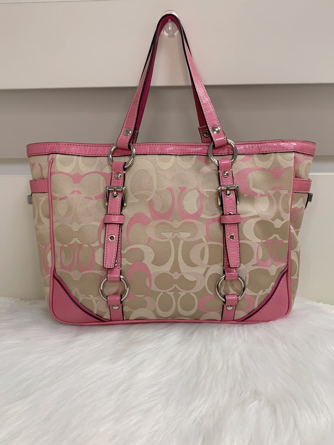 Coach pink tote bag 상품이미지2