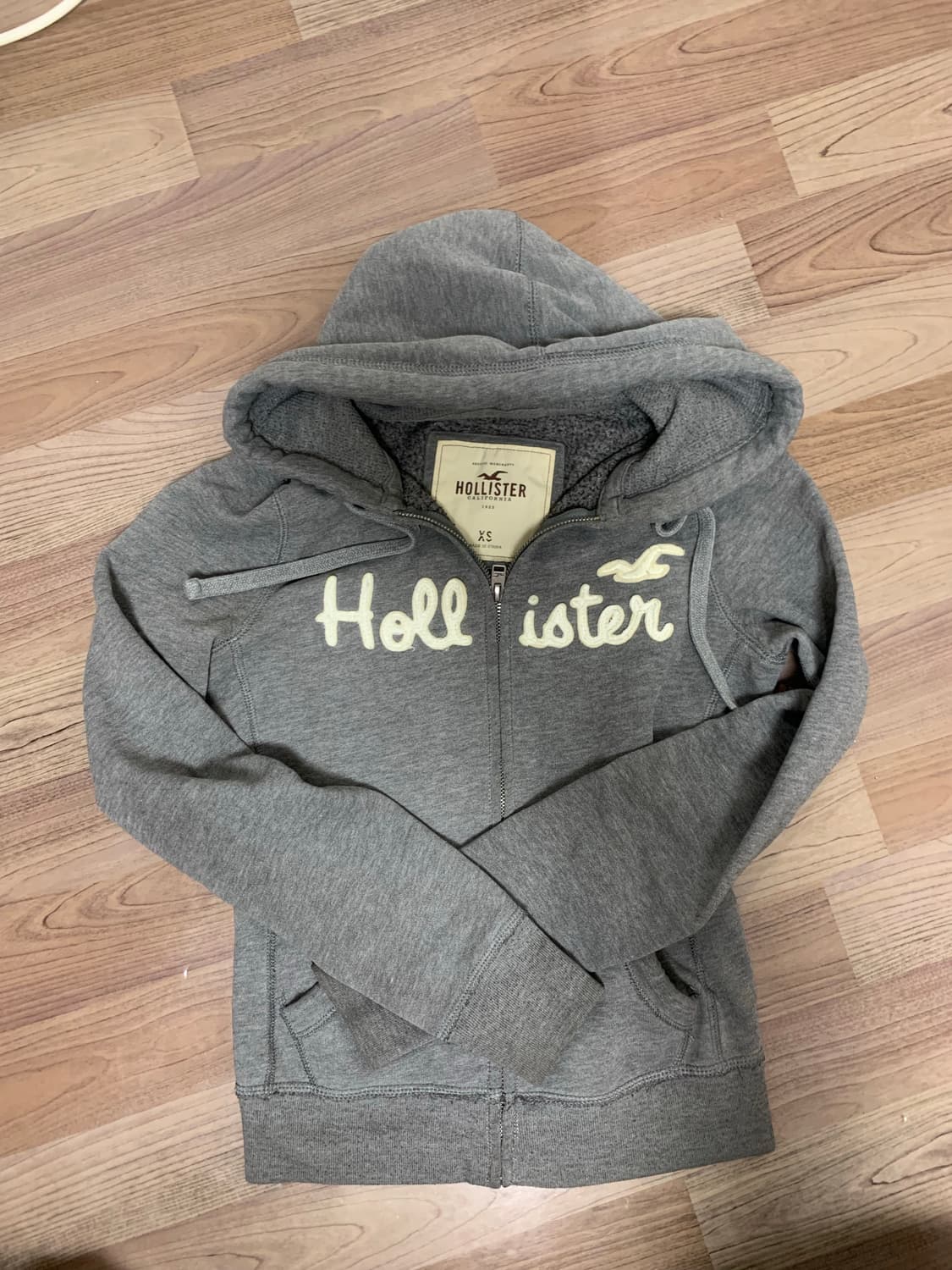 홀리스터 후드집업,그레이,XS 상품이미지8