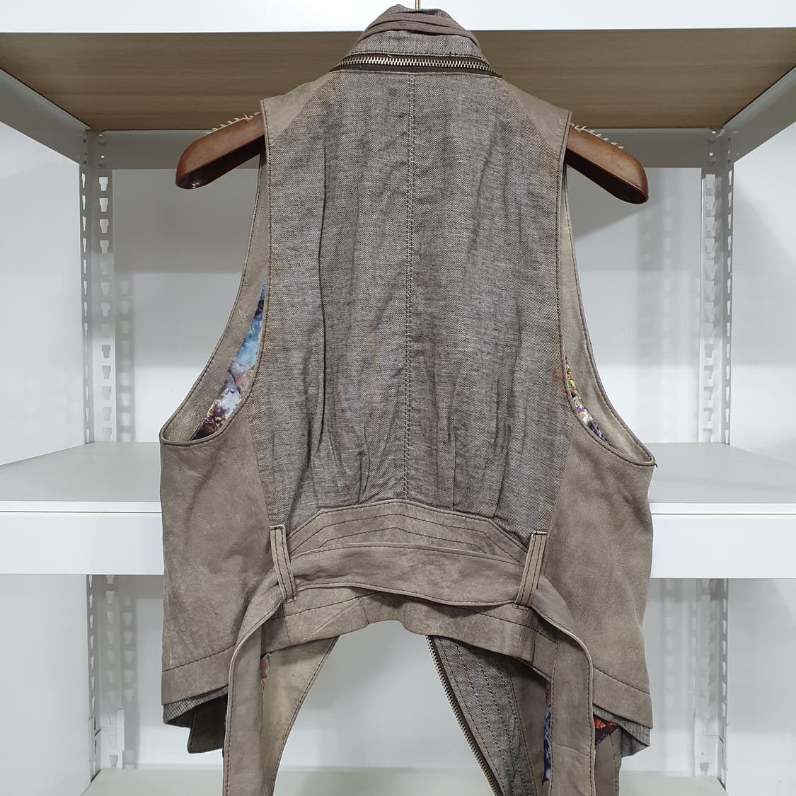 Tankus 그런지 램스킨 양가죽 베스트 조끼 상품이미지3