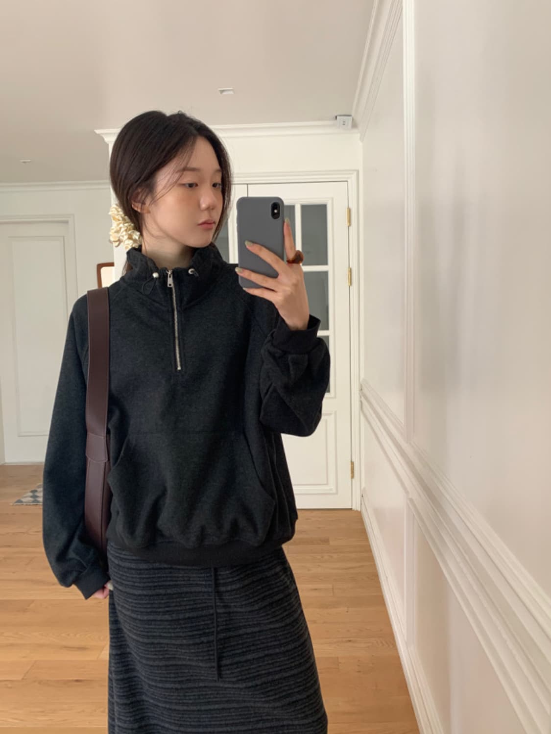 유이니 prima 스트라이프 밴딩 롱스커트 상품이미지5