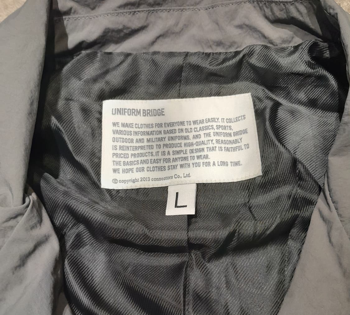 💥유니폼브릿지 나일론 자켓 그레이 (L) 상품이미지4