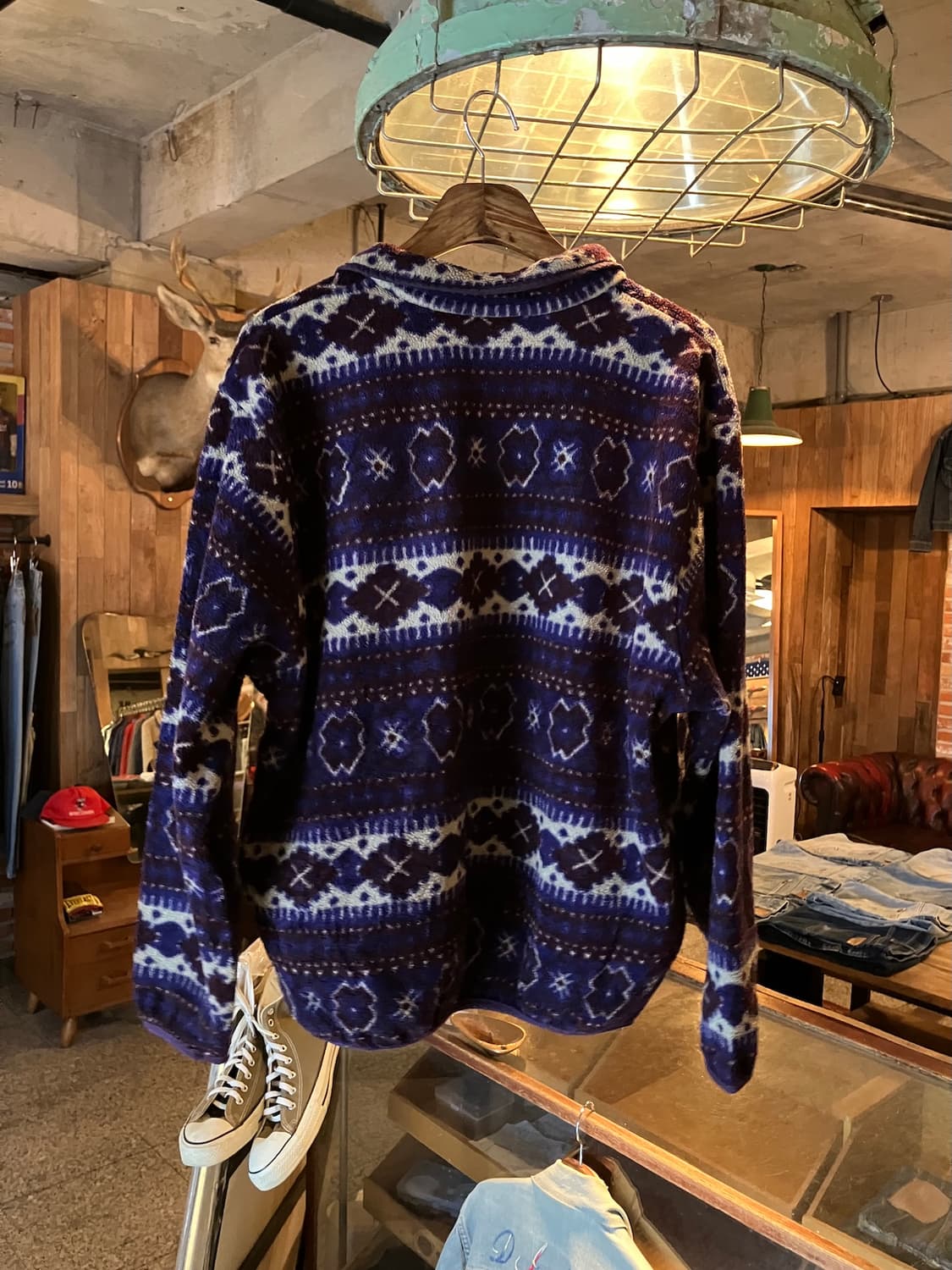 90s 빈티지 엘엘빈 플리스 스냅티 상품이미지5