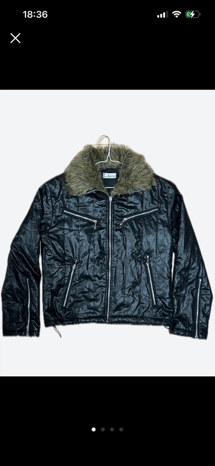 Evolution 블랙 퍼 자켓 상품이미지1