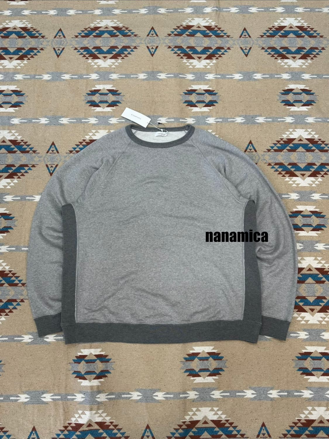 [XL] 나나미카 크루넥 스웻 셔츠 그레이   상품이미지1
