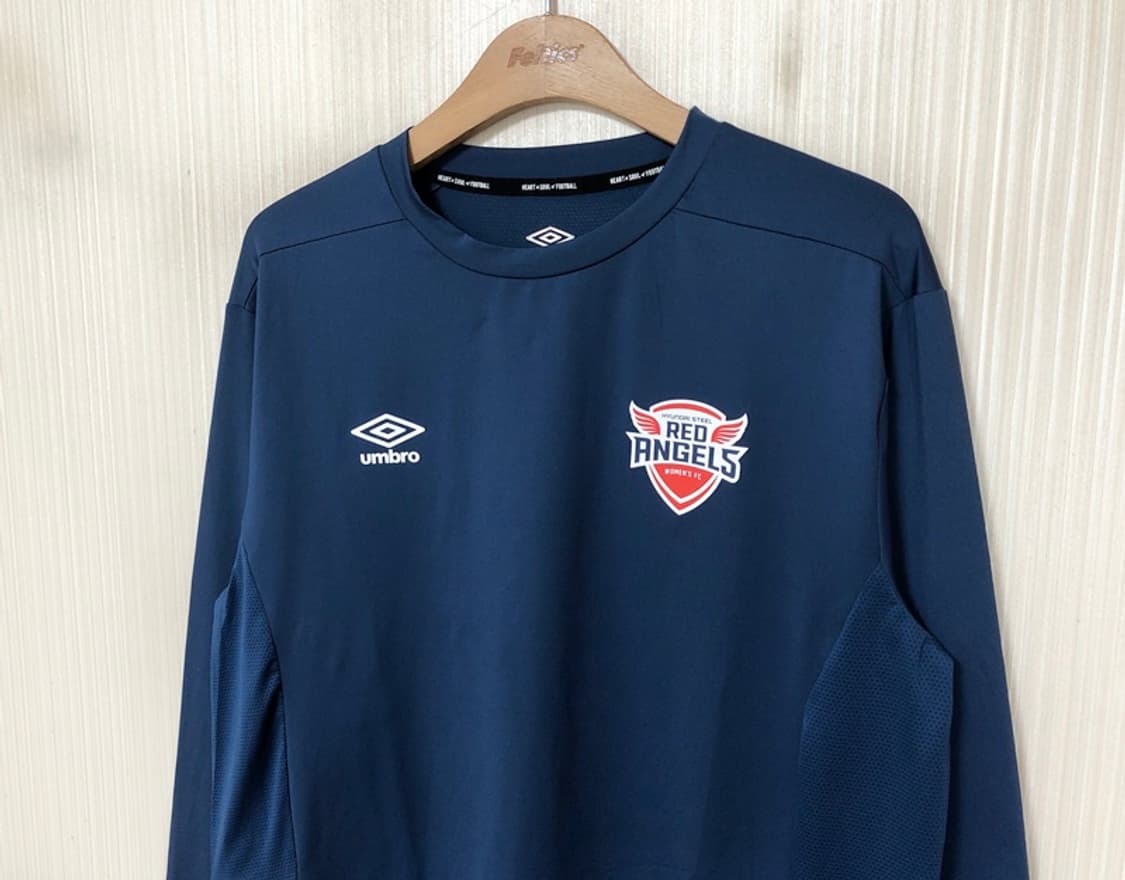 WK리그 엄브로 인천 현대제철 레드엔젤스 선수실착 트레이닝셔츠 XL 상품이미지6