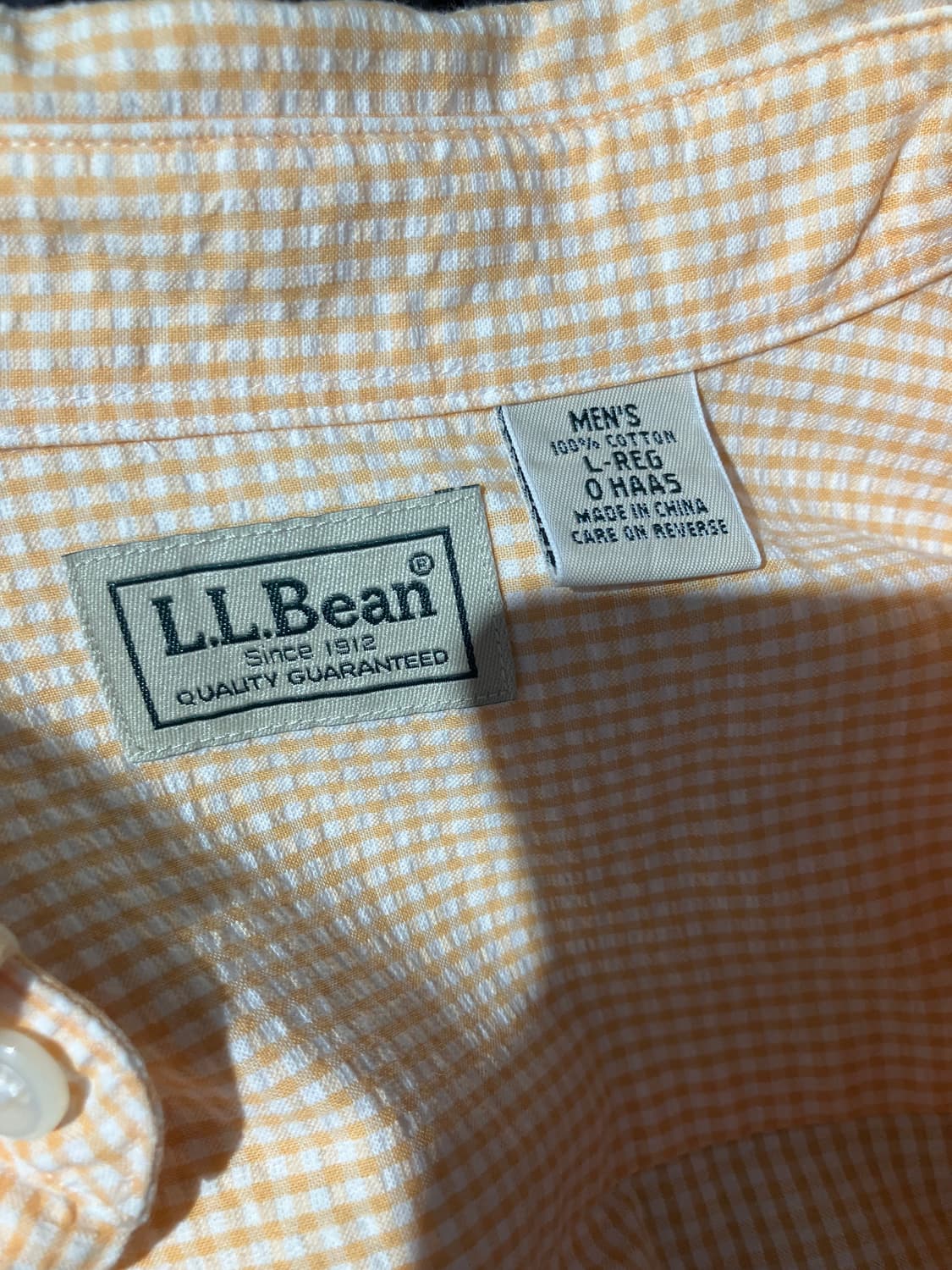 L.L.Bean 핑크 깅엄 체크 셔츠 상품이미지4