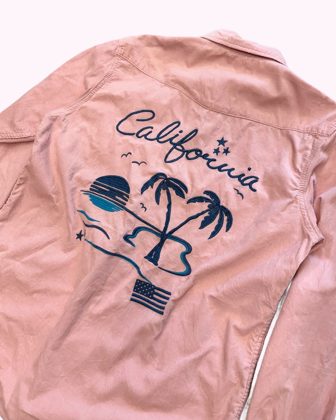 pink corduroy hawaiian western shirt 상품이미지6
