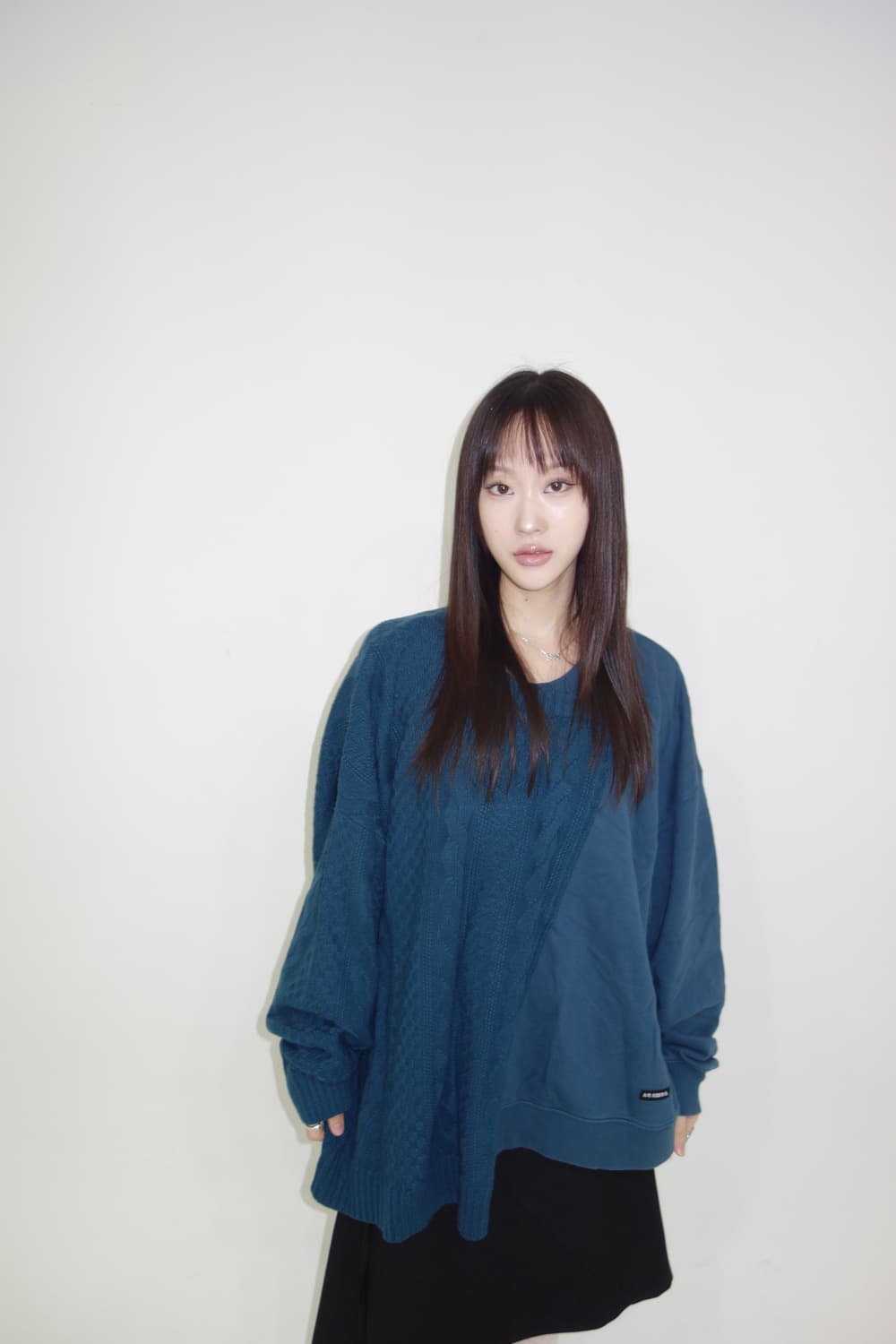 아조바이아조 블루 니트 상품이미지1