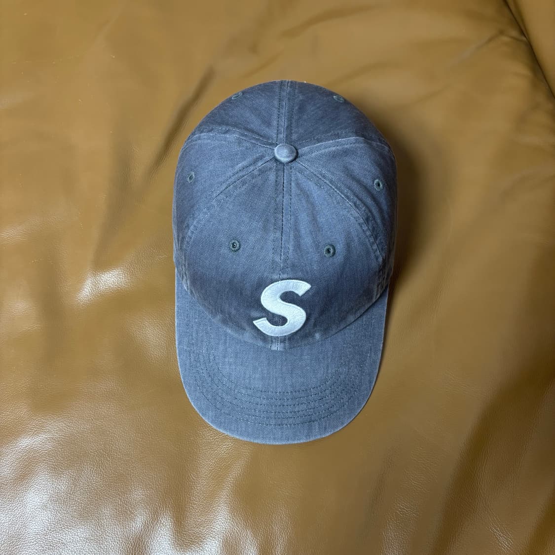 Supreme 슈프림 피그먼트 그레이 S로고 6패널 볼캡 모자 상품이미지5