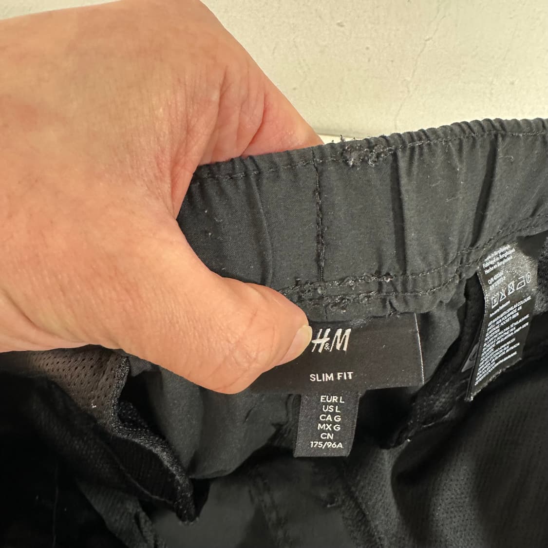 L H&M 흐앤므 블랙 카고 조거팬츠 상품이미지4