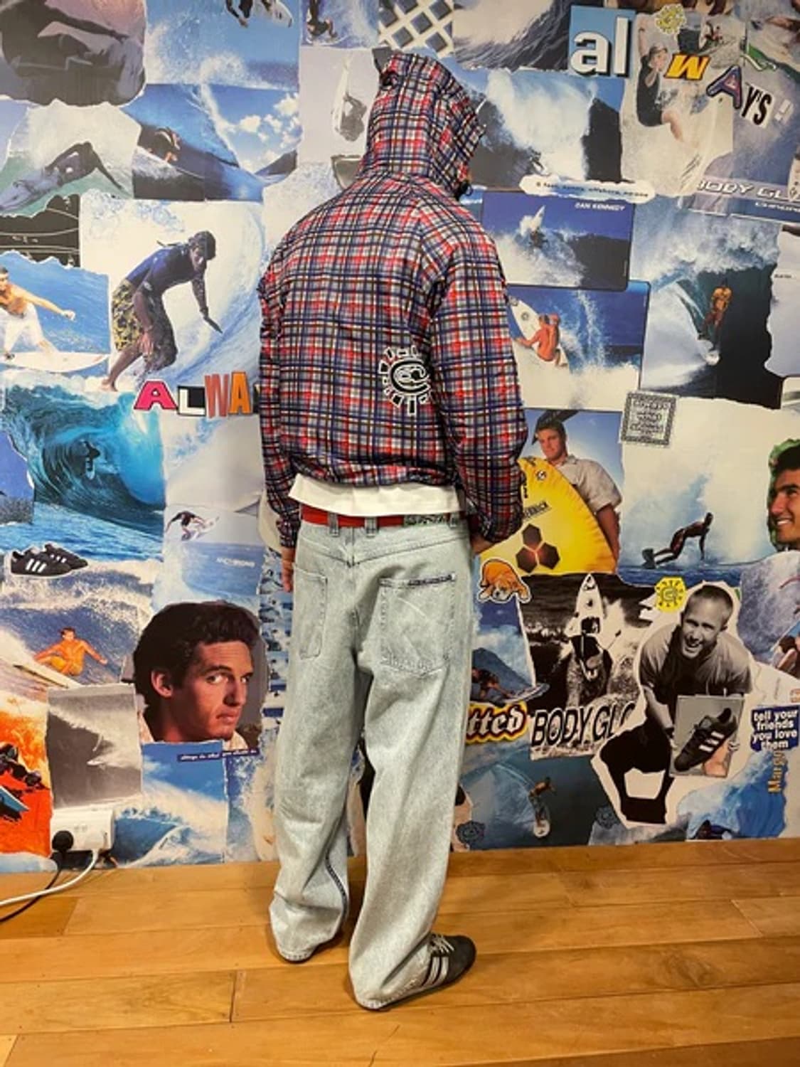 always 체크 자켓 M 상품이미지3