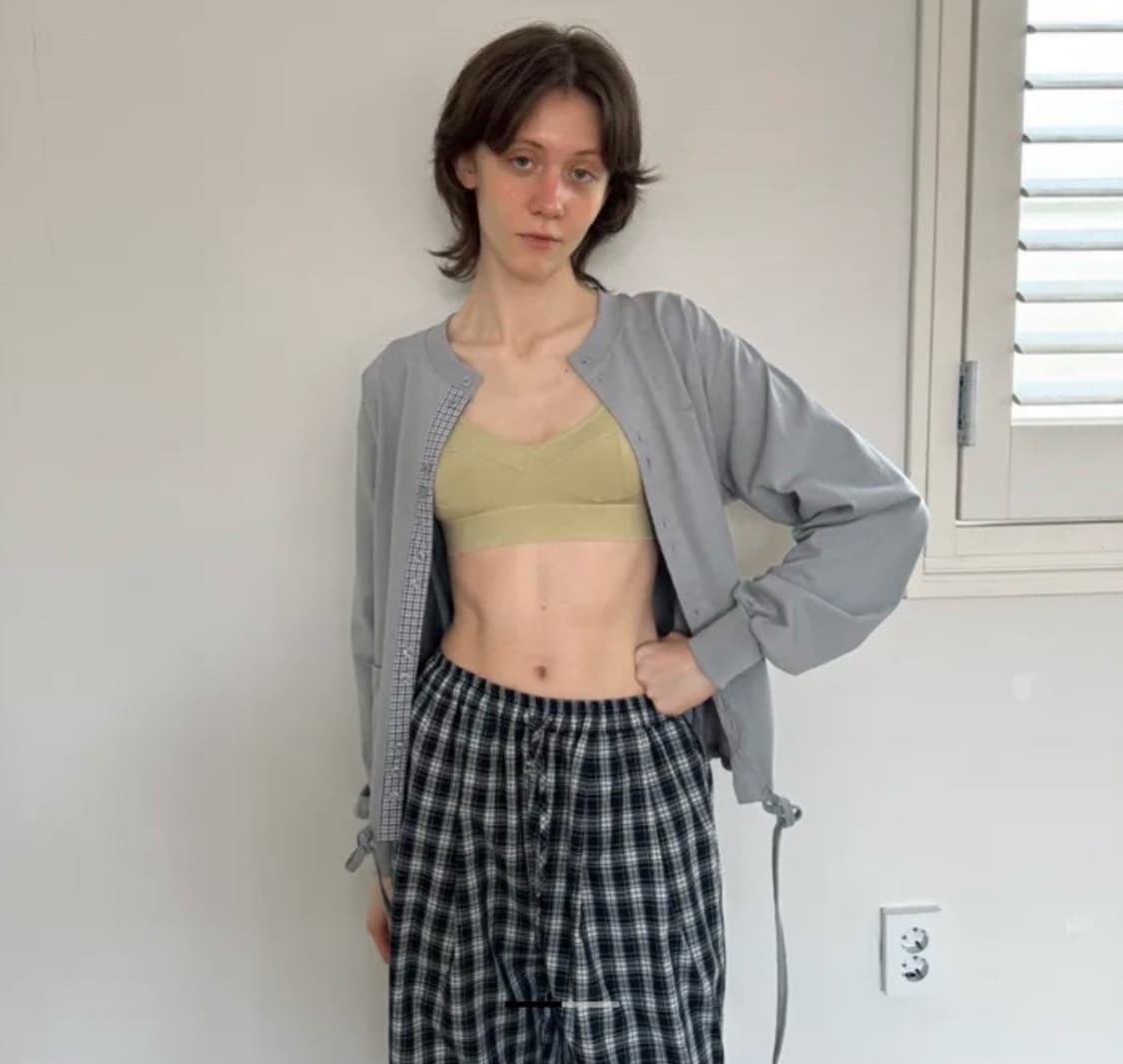 노컨텐츠 코튼 체크 가디건 상품이미지2