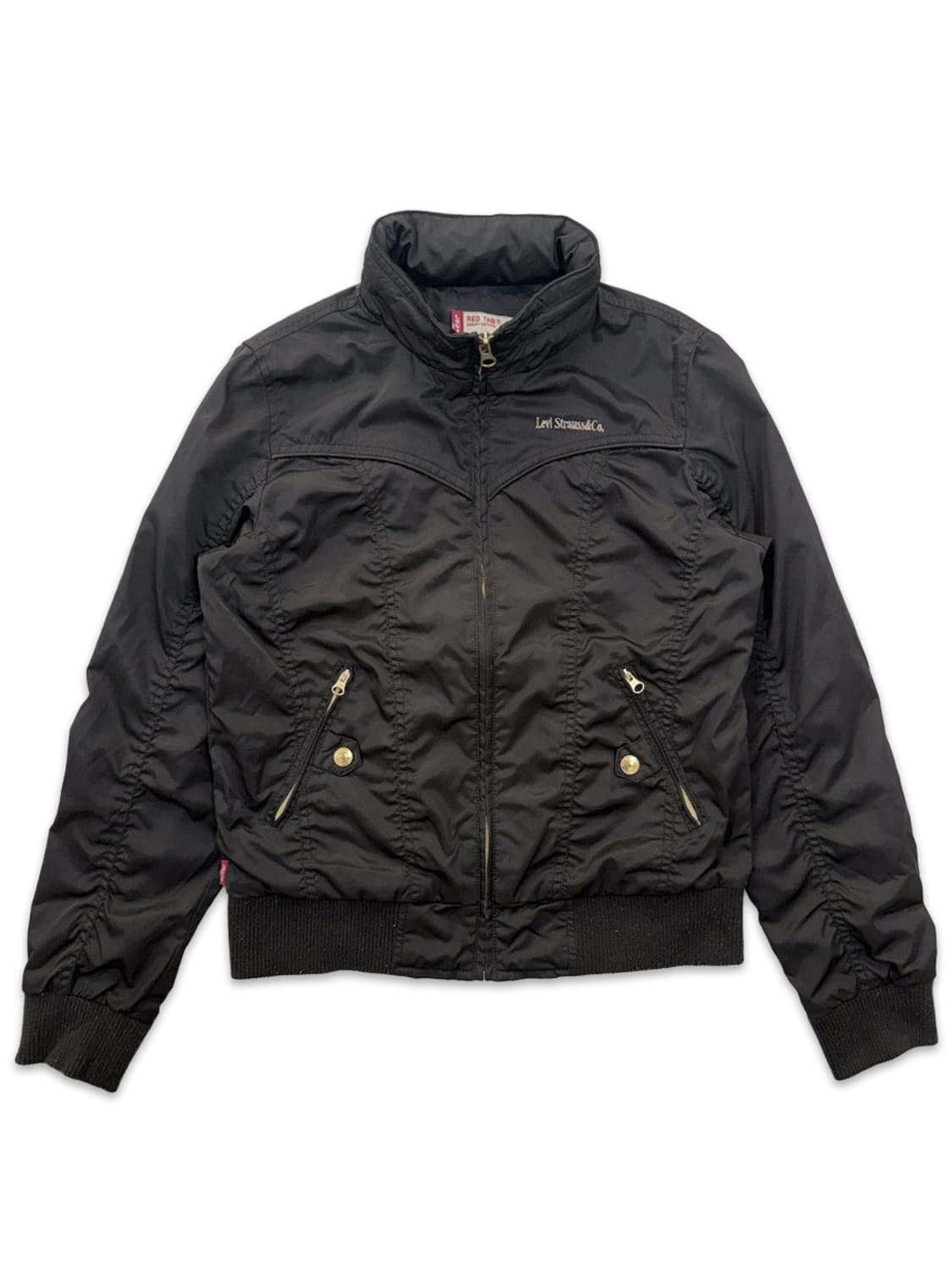 빈티지 리바이스 블랙 라인 셔링 후드집업 상품이미지1