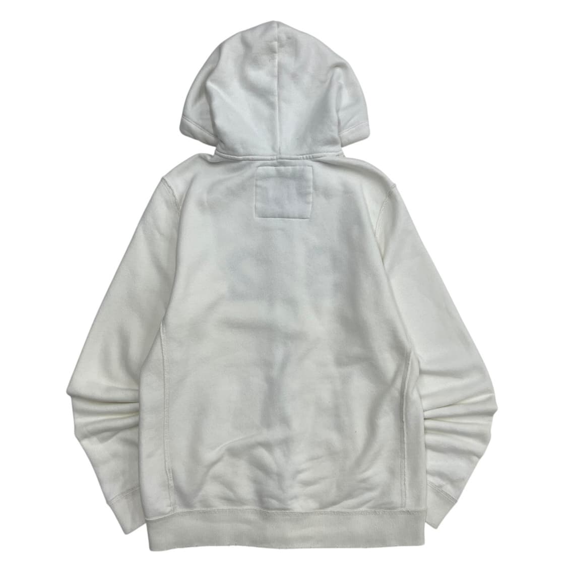 아베크롬비 네이비 센터로고 화이트 후드집업 M 상품이미지3