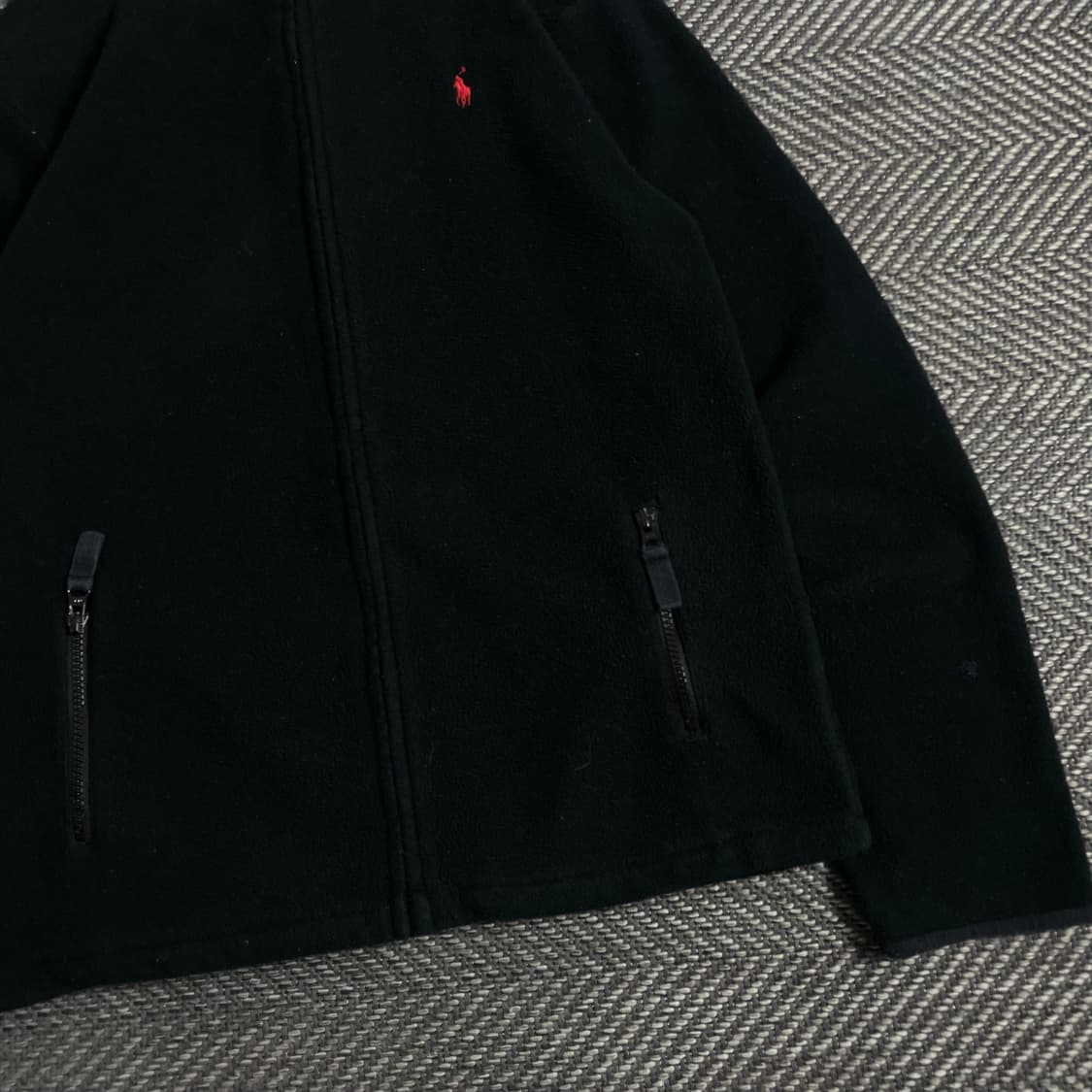 폴로 랄프로렌 포니 블랙 미니멀 후리스 자켓o 3714 상품이미지2