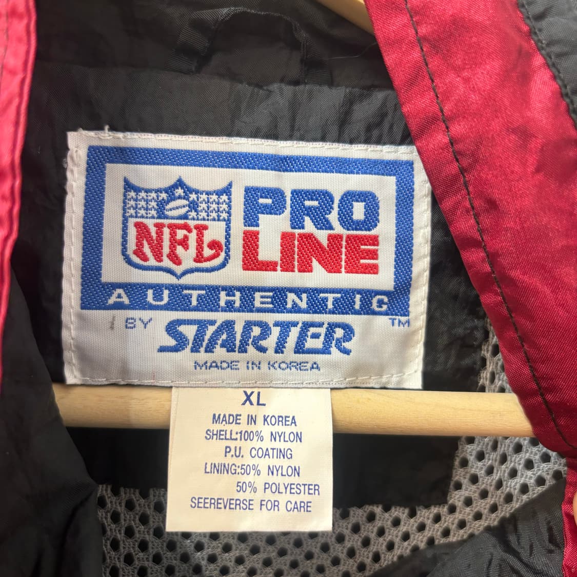 NFL X 스타터 90s 올드스쿨 49ers 샌프란시스코 바람막이 XL 상품이미지7