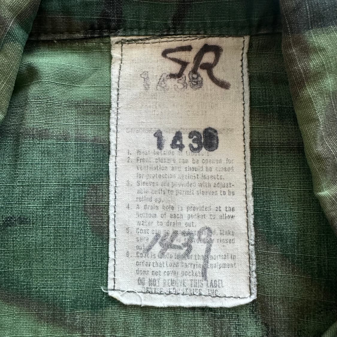 70s 미군 USMC 오리지널 RDF 초기형 ERDL 자켓 ML 상품이미지4