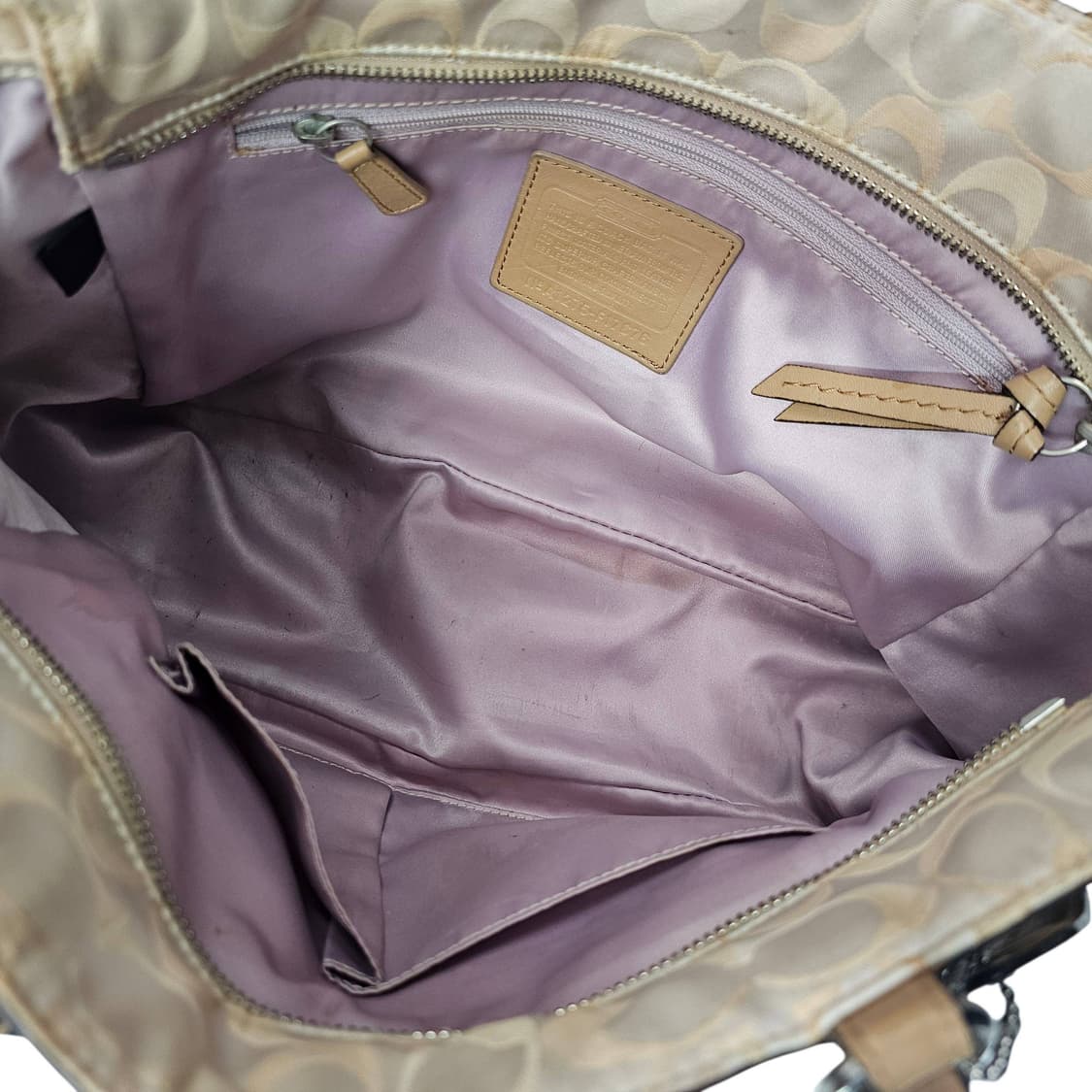 Coach 코치 시그니처 베이지 토트백 상품이미지9