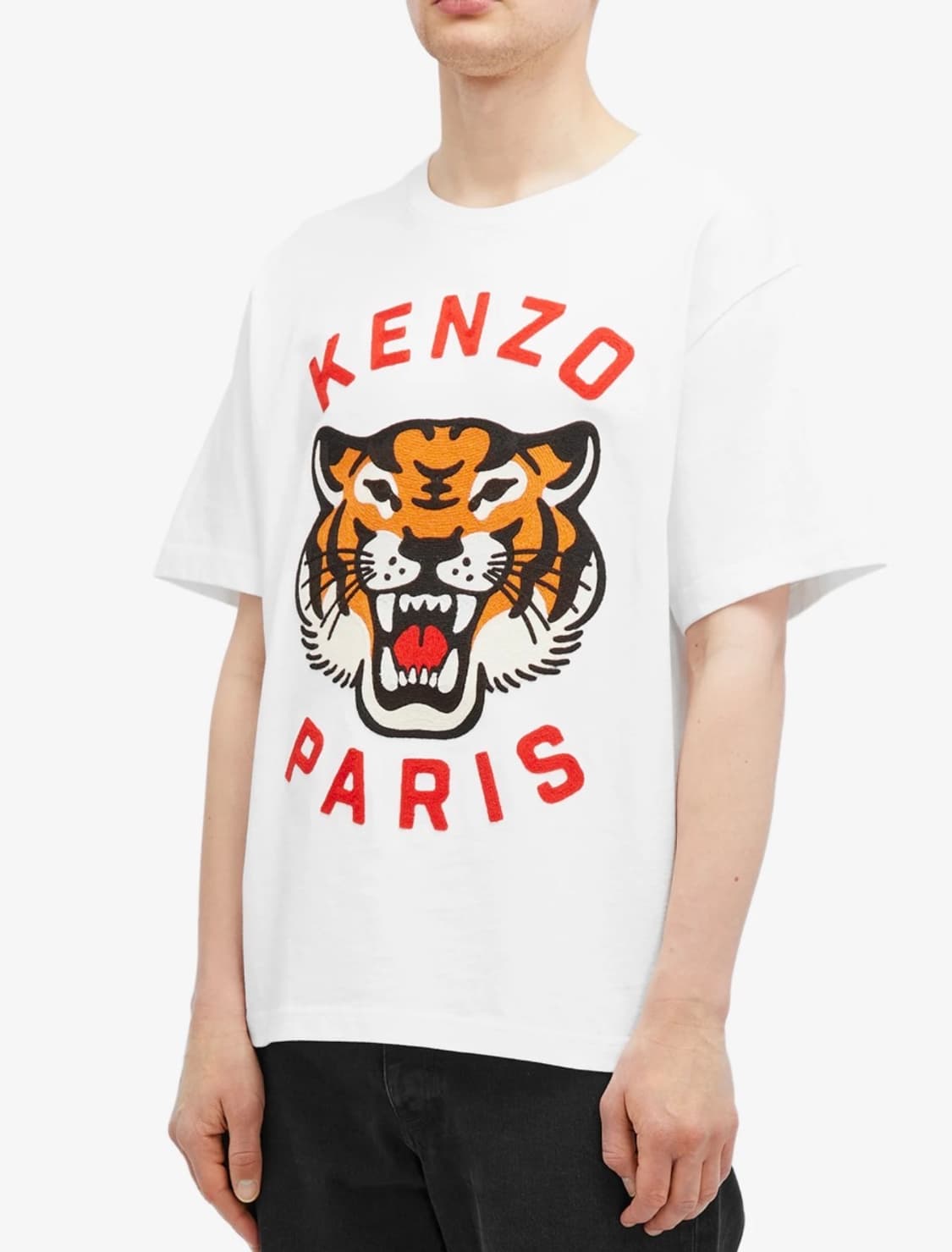 겐조 KENZO 타이거 자수 티셔츠 화이트 M / 미착용급 / 풀자수 상품이미지2