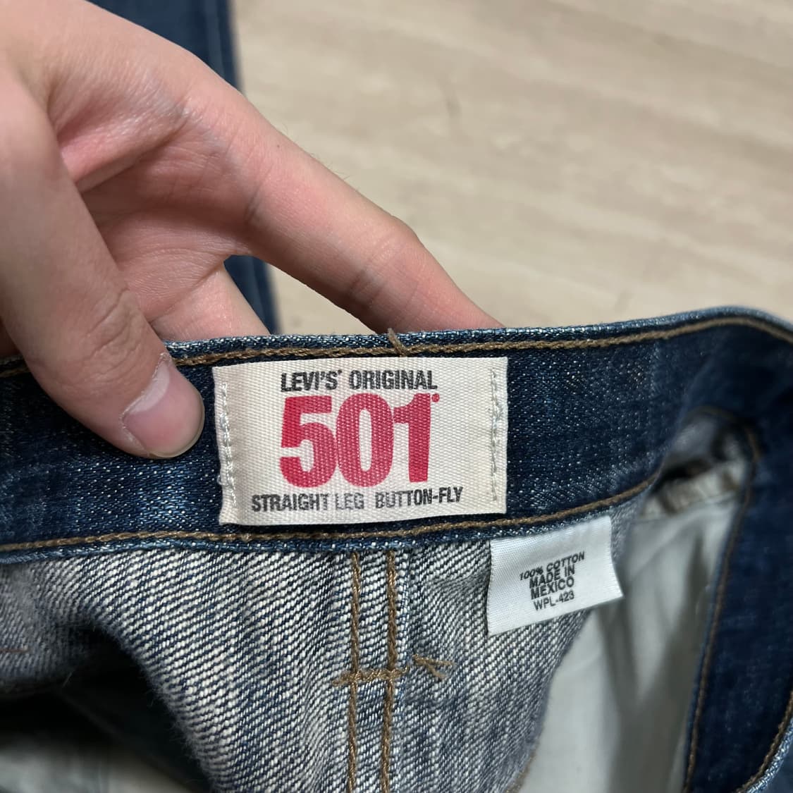 리바이스 501 오리지널 스트레이트 데님진 청바지 [중청] W30/L32 상품이미지6