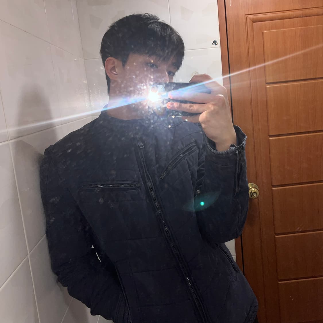 디젤 코튼 워싱 바이커 자켓 상품이미지3