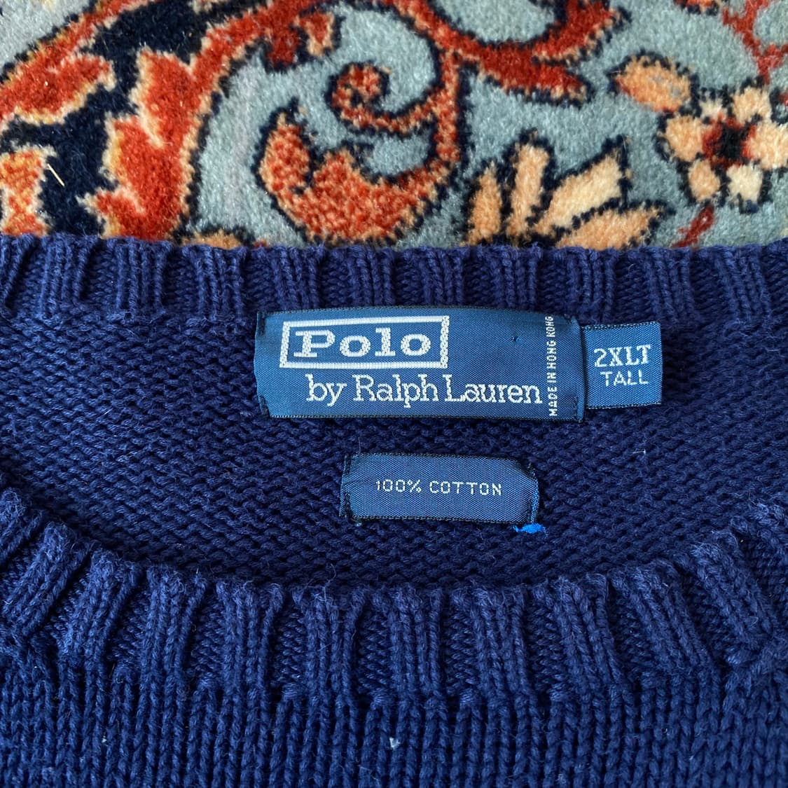 🌊Polo cotton knit navvy 상품이미지3