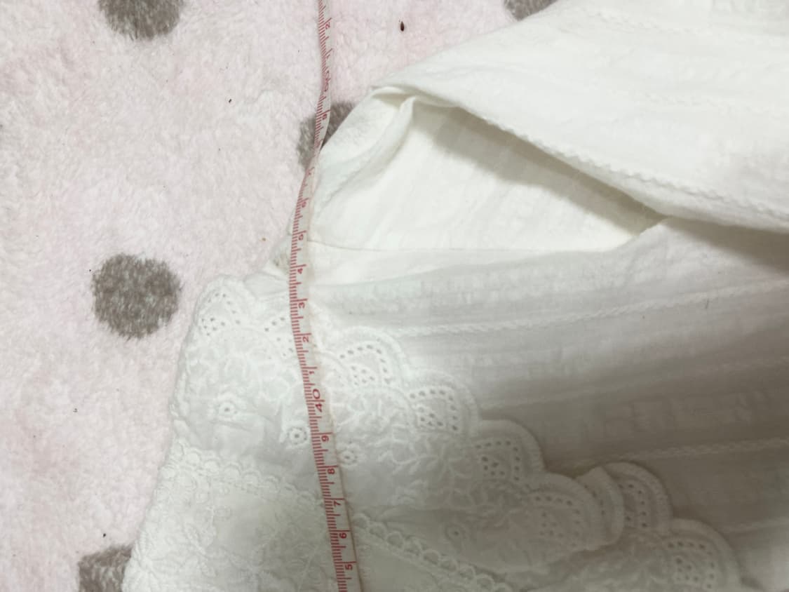 빈티지 화이트 레이스 블라우스 상품이미지4