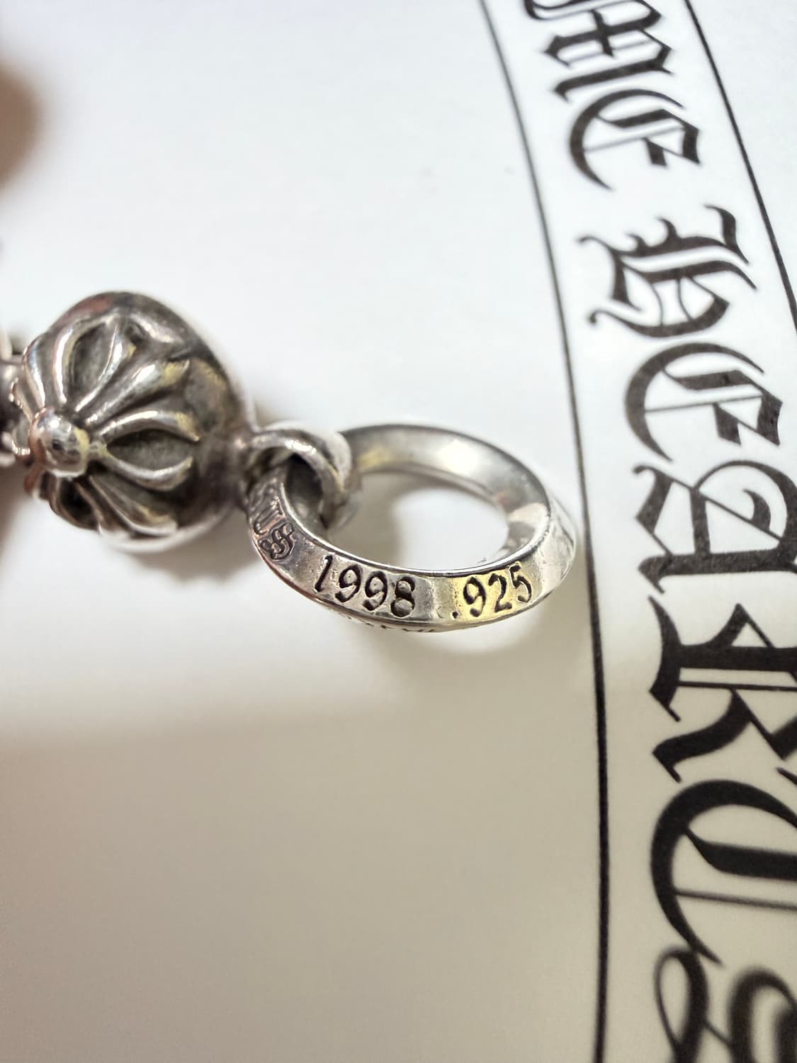 크롬하츠 원볼 타이니 크로스 실버 펜던트 참 상품이미지4