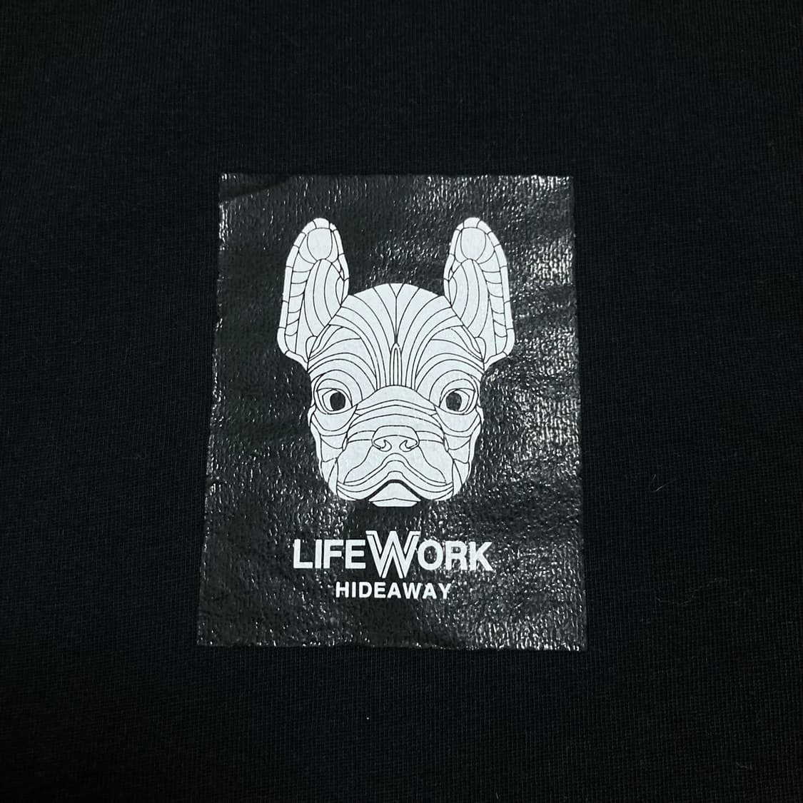 라이프워크 라독 센터 로고 블랙 레이어드 반팔티 상품이미지2