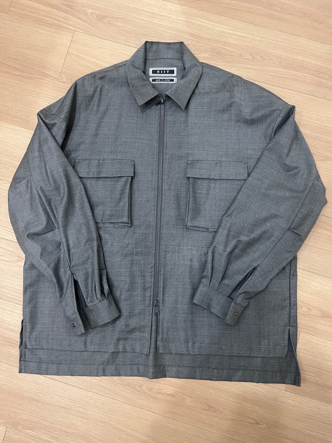 KIIT 2-way zip up wool shirts jacket 상품이미지2
