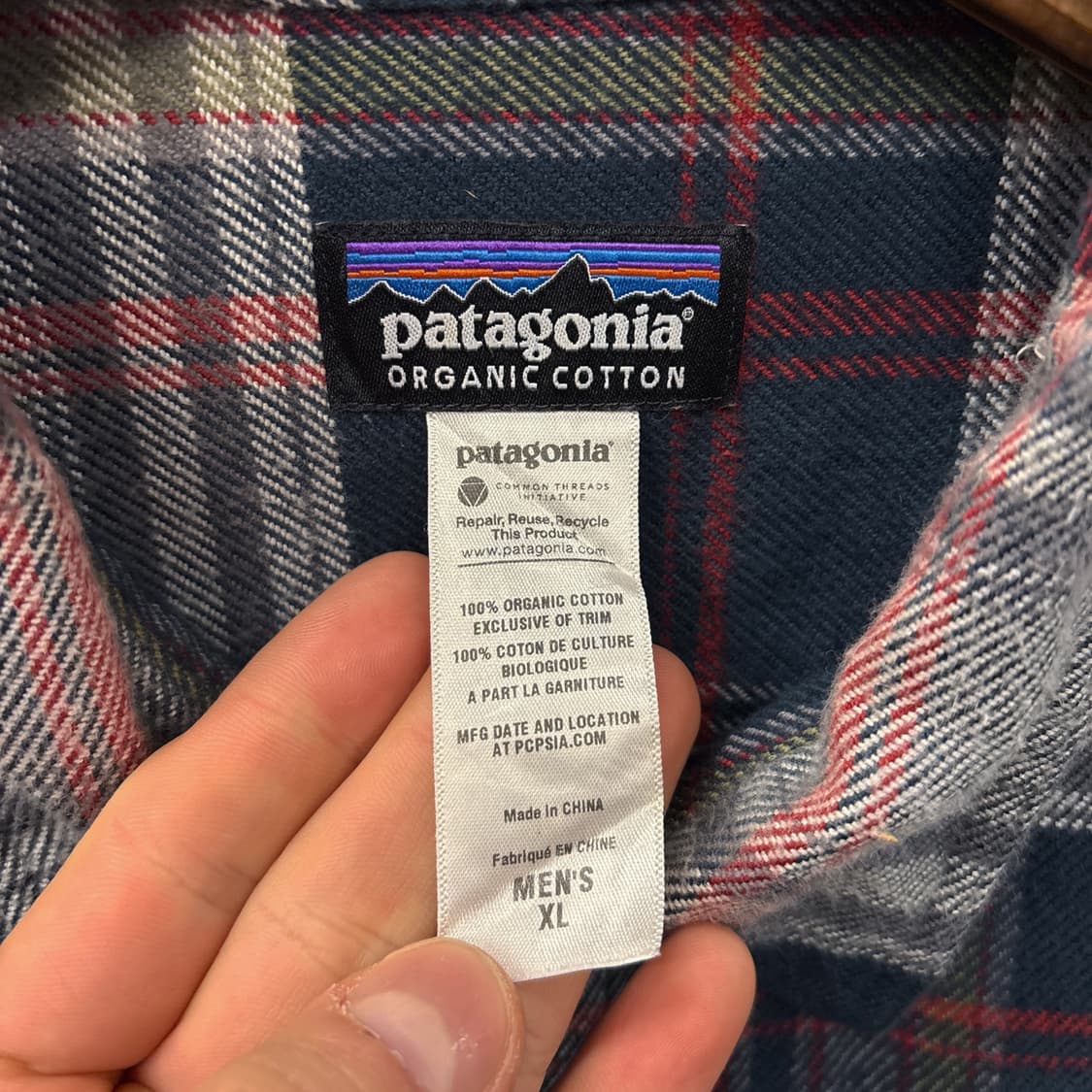 파타고니아 오가닉코튼 피요르드 플란넬 체크셔츠 투포켓 N879 상품이미지9