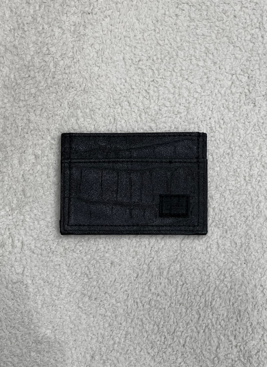 포터 코튼 카드지갑 블랙 상품이미지2