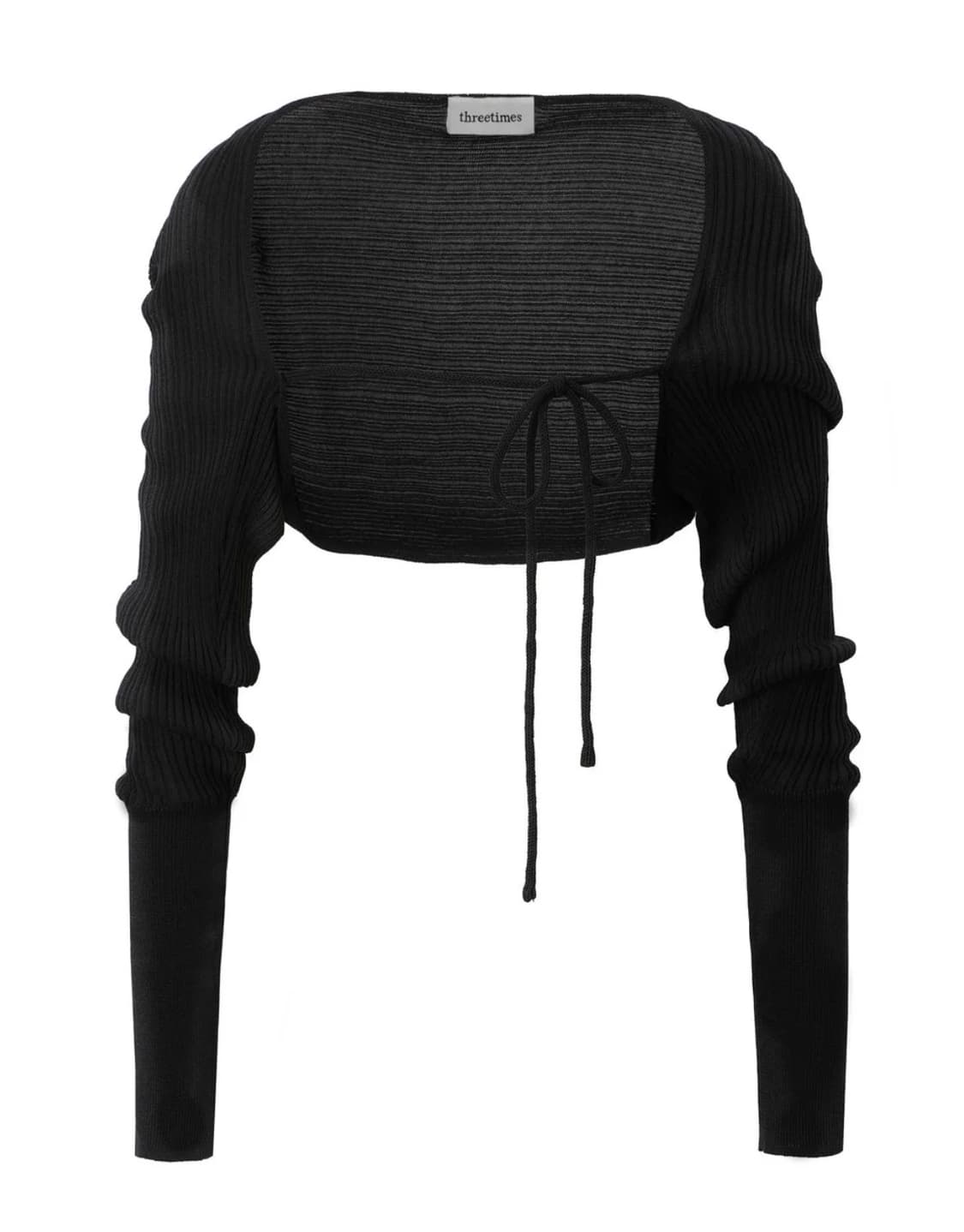 쓰리타임즈 릿 볼레로 블랙 상품이미지1