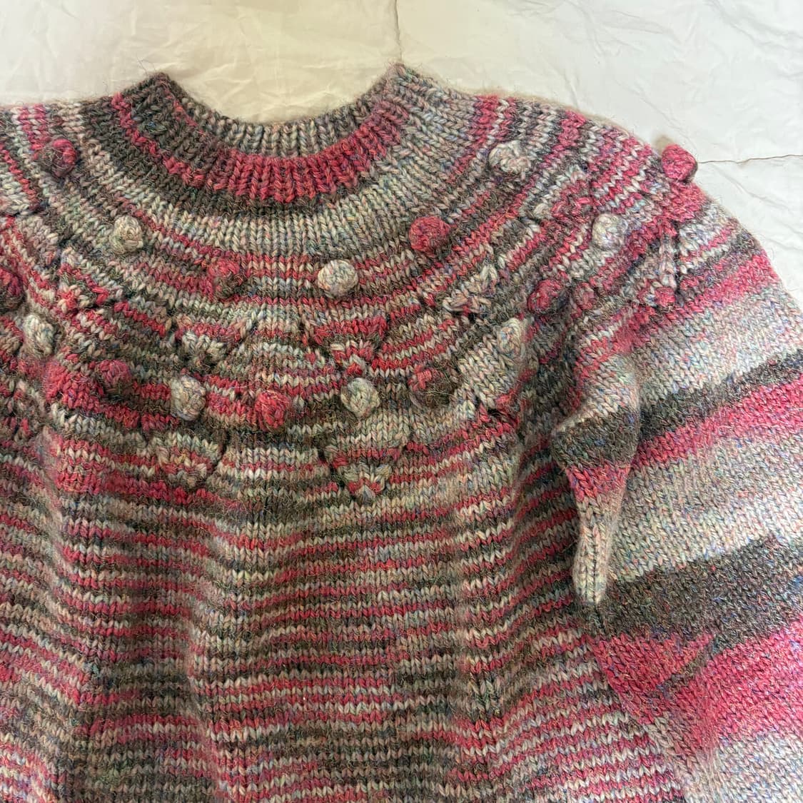 빈티지 폼폼 니트 상품이미지3