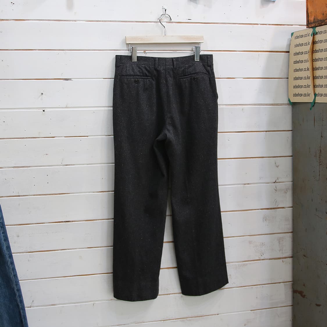 (착용컷) Aquascutum 울 슬랙스 (남성용 31) 상품이미지2