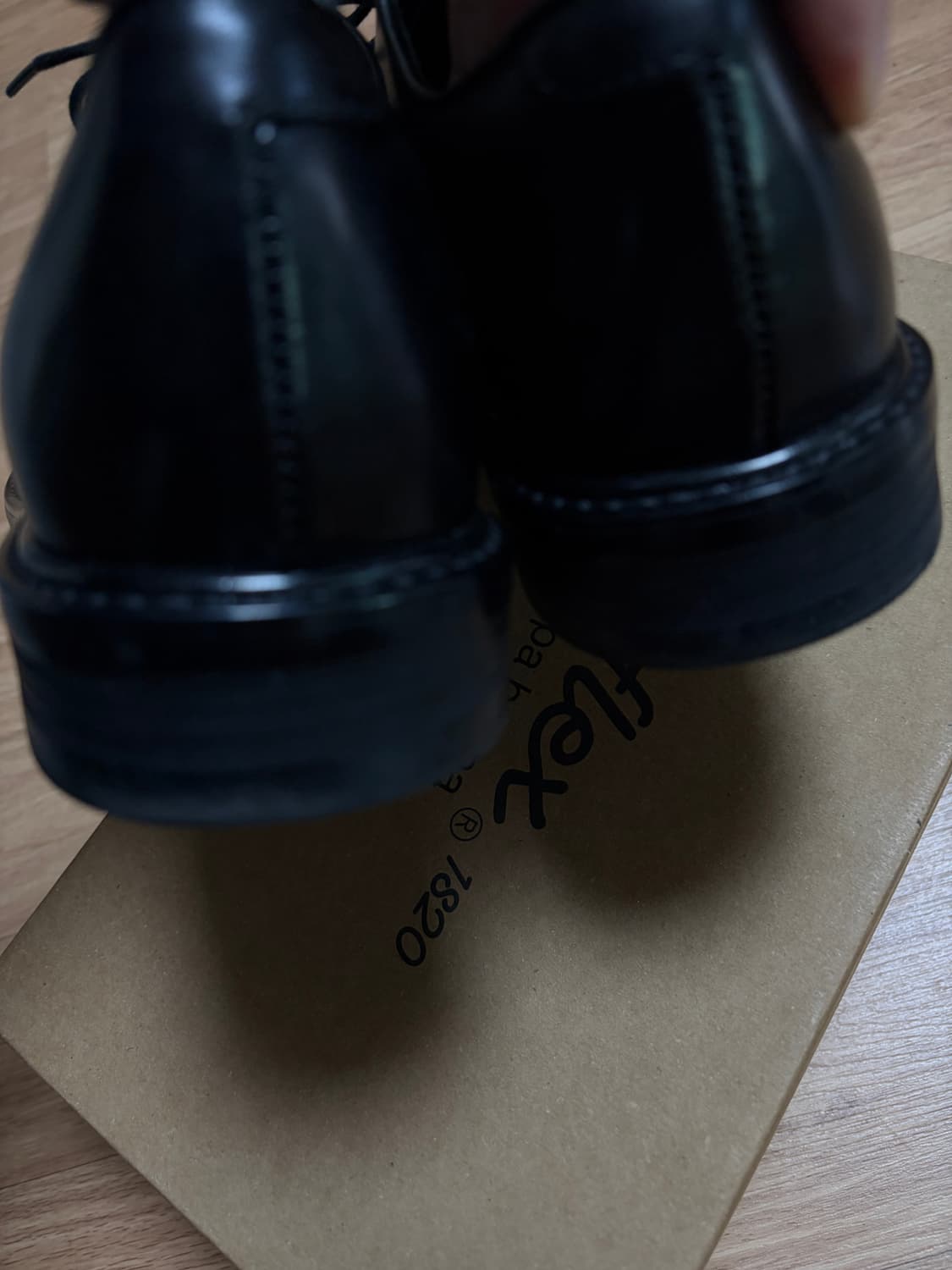 조셉트 101 245 블랙 레더 더비 슈즈 상품이미지3