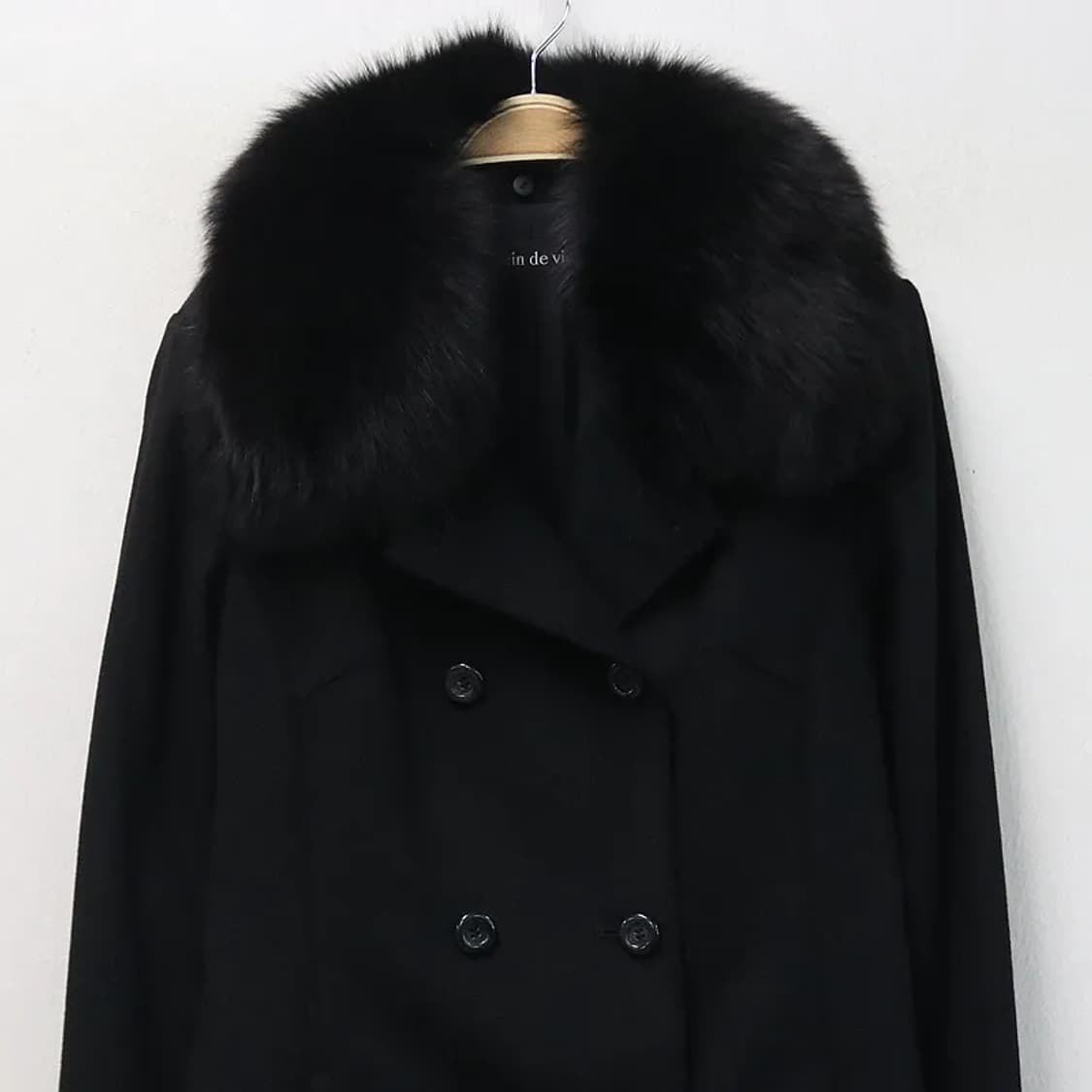 PLEIN DE VIE 폭스퍼 캐시미어 코트 64061 상품이미지3