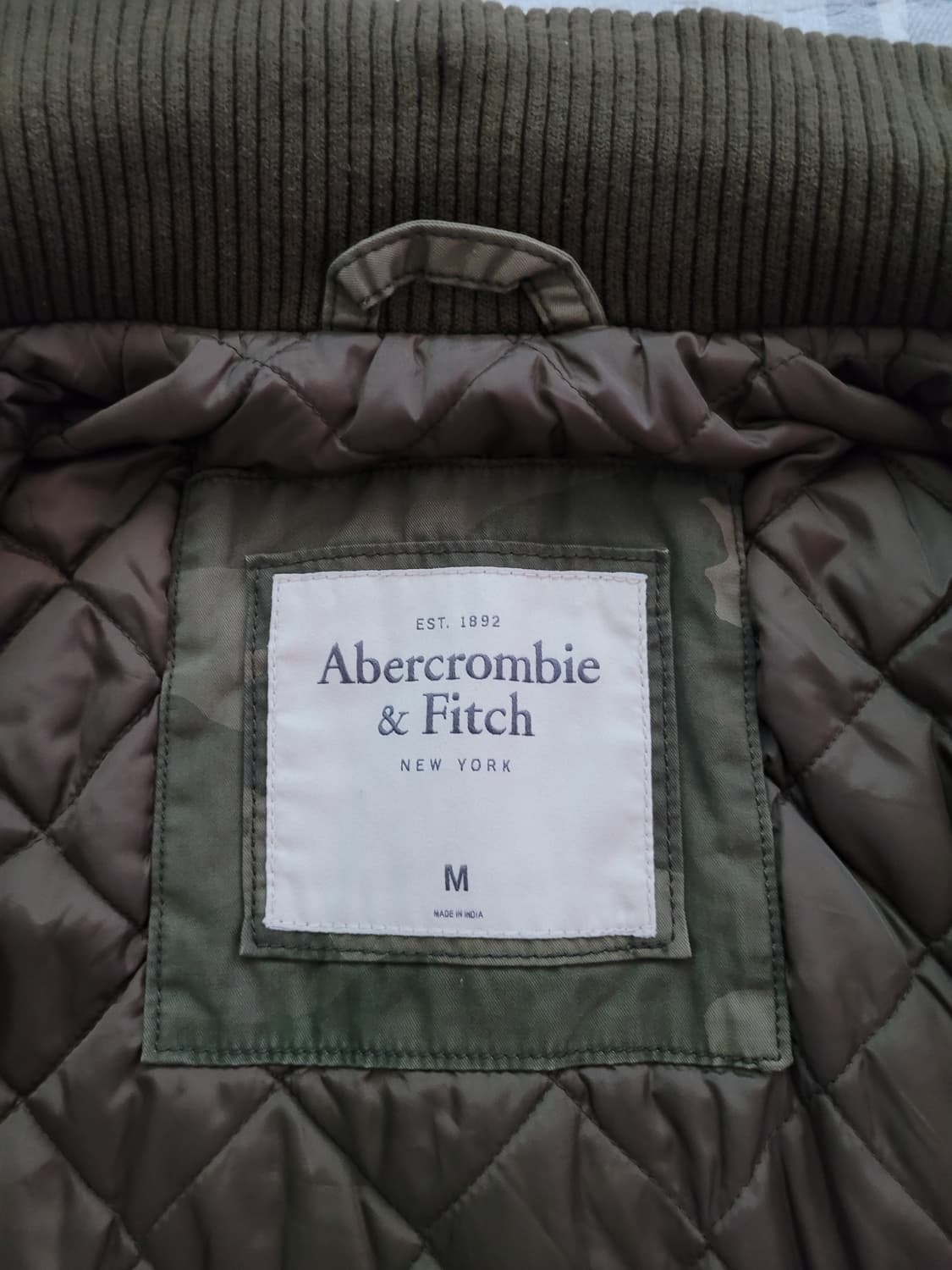 아베크롬비 카모플라쥬 밀리터리 퀄팅누빔안감 야상자켓 M 100사이즈 상품이미지8