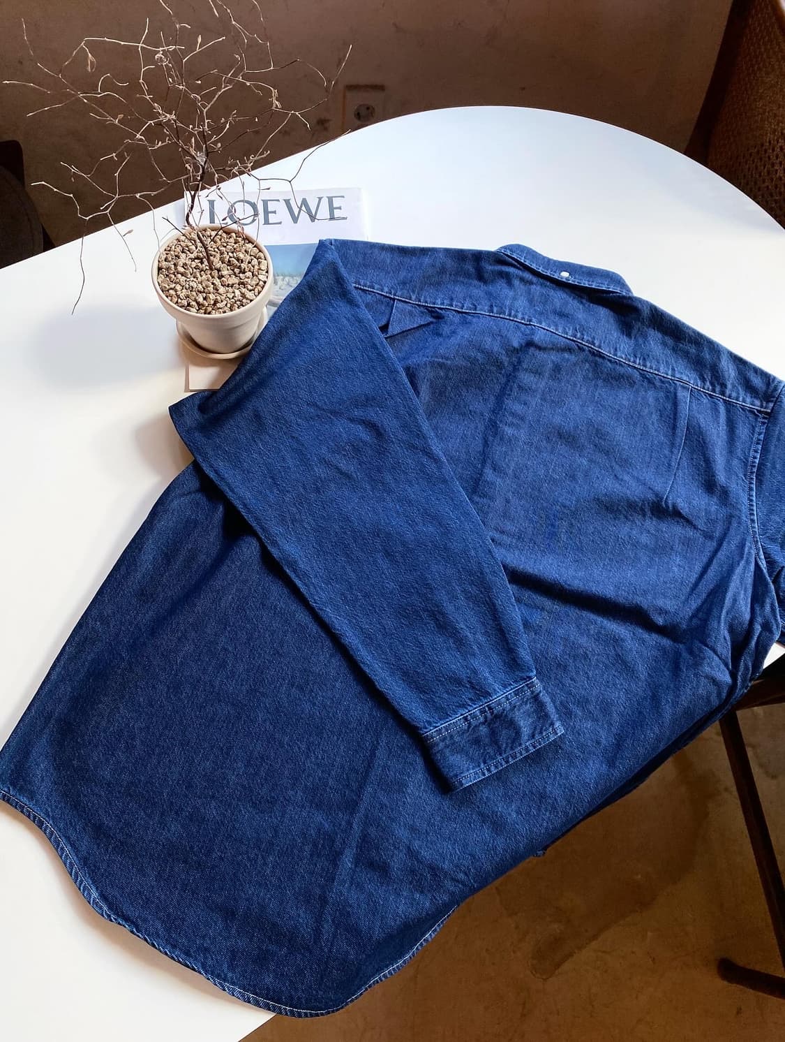 [L,XL] 슈프림 스몰 박스 데님 셔츠 인디고 - 25FW 상품이미지5