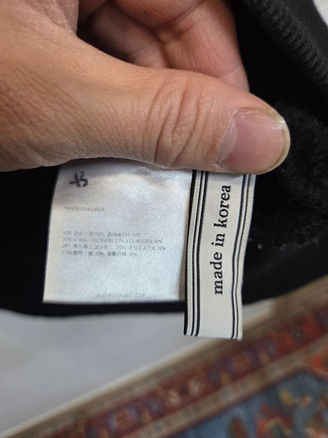 앤더슨벨 시그니처 엠플럼 기모 맨투맨 L 상품이미지5