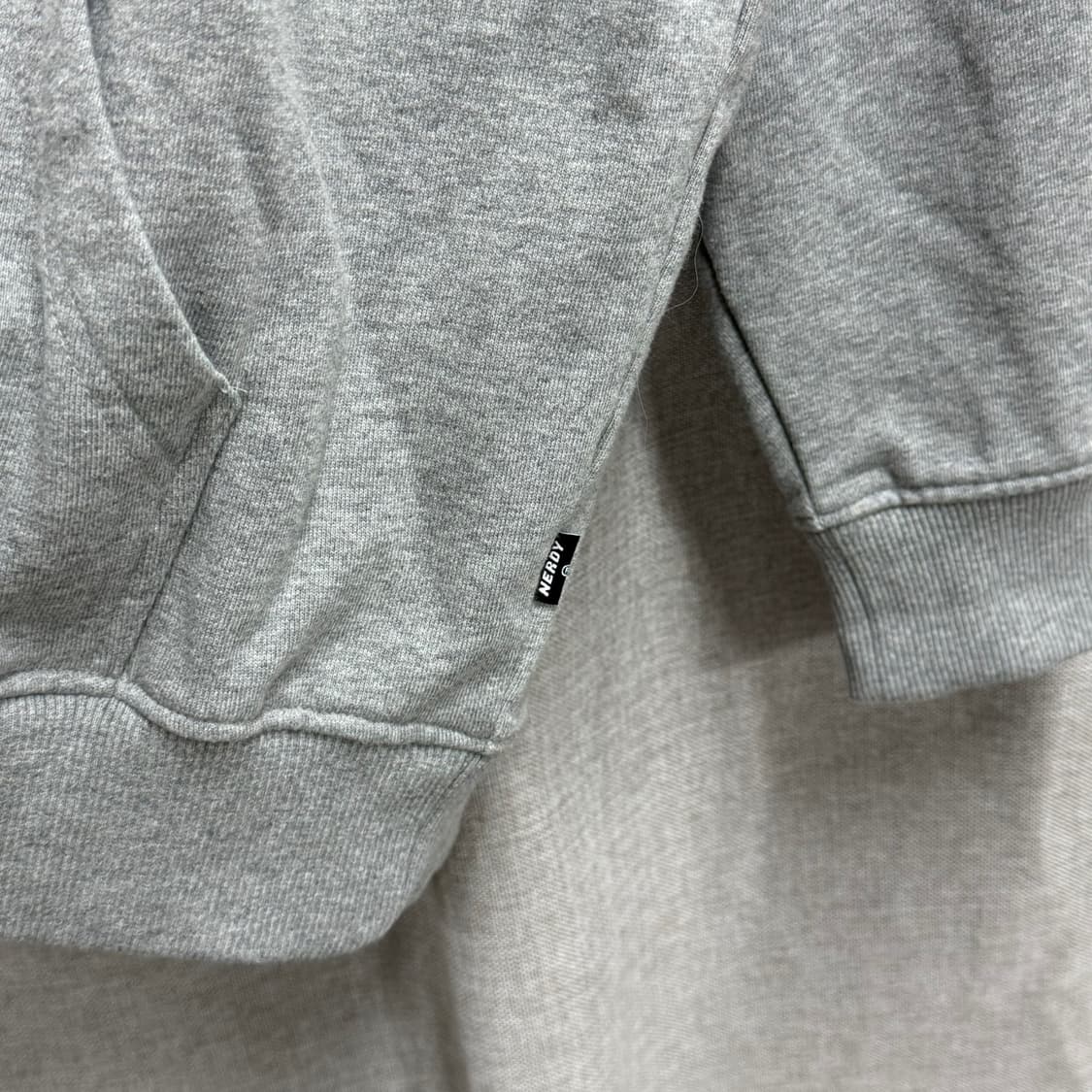 [F] 널디 루즈핏 New World 코튼 긴팔 후드티 상품이미지4