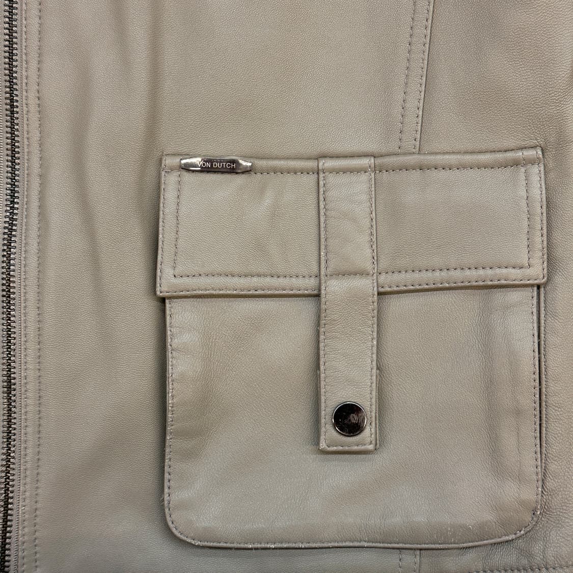 본더치 유틸리티 쉽스킨 레더 자켓 상품이미지6