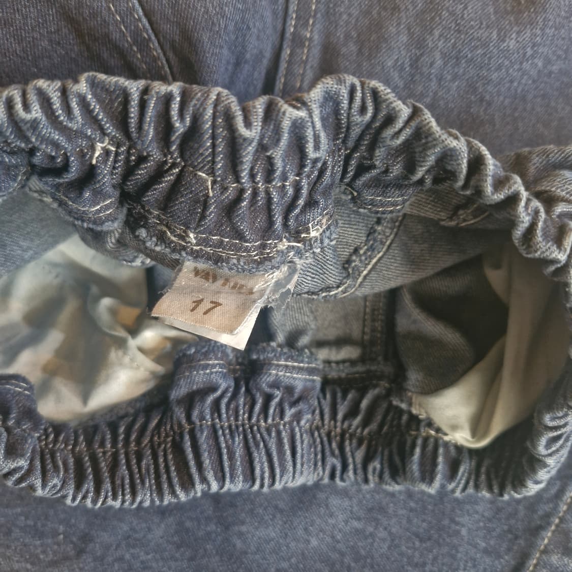 프리사이즈 7부 밴딩 데님 팬츠 새상품 ~28 상품이미지4