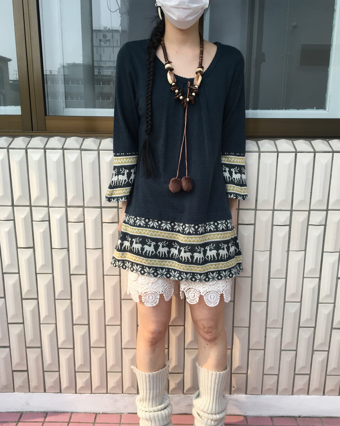 Pom pom nordic pattern knit 상품이미지6