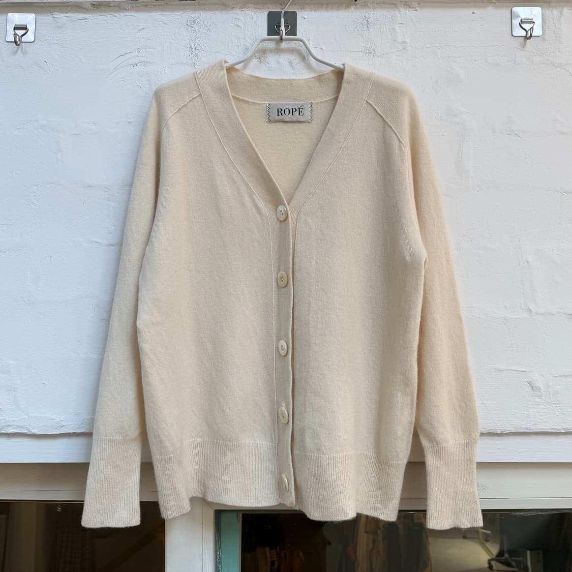 ROPE 울 니트 가디건 아이보리 38 상품이미지1