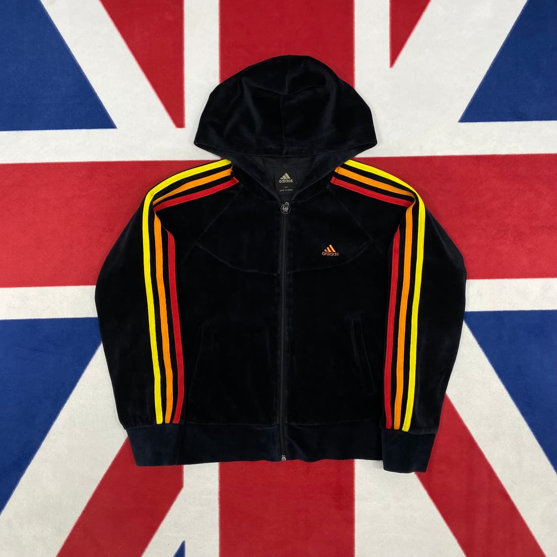 아디다스 벨벳 후드집업 여성 85 실측 44 상품이미지1