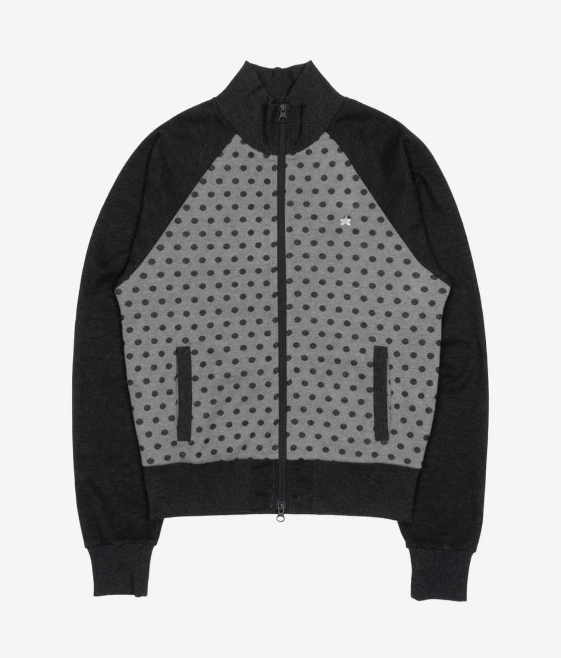 TCM dot raglan zip-up 더콜디스모먼트 도트집업 상품이미지1