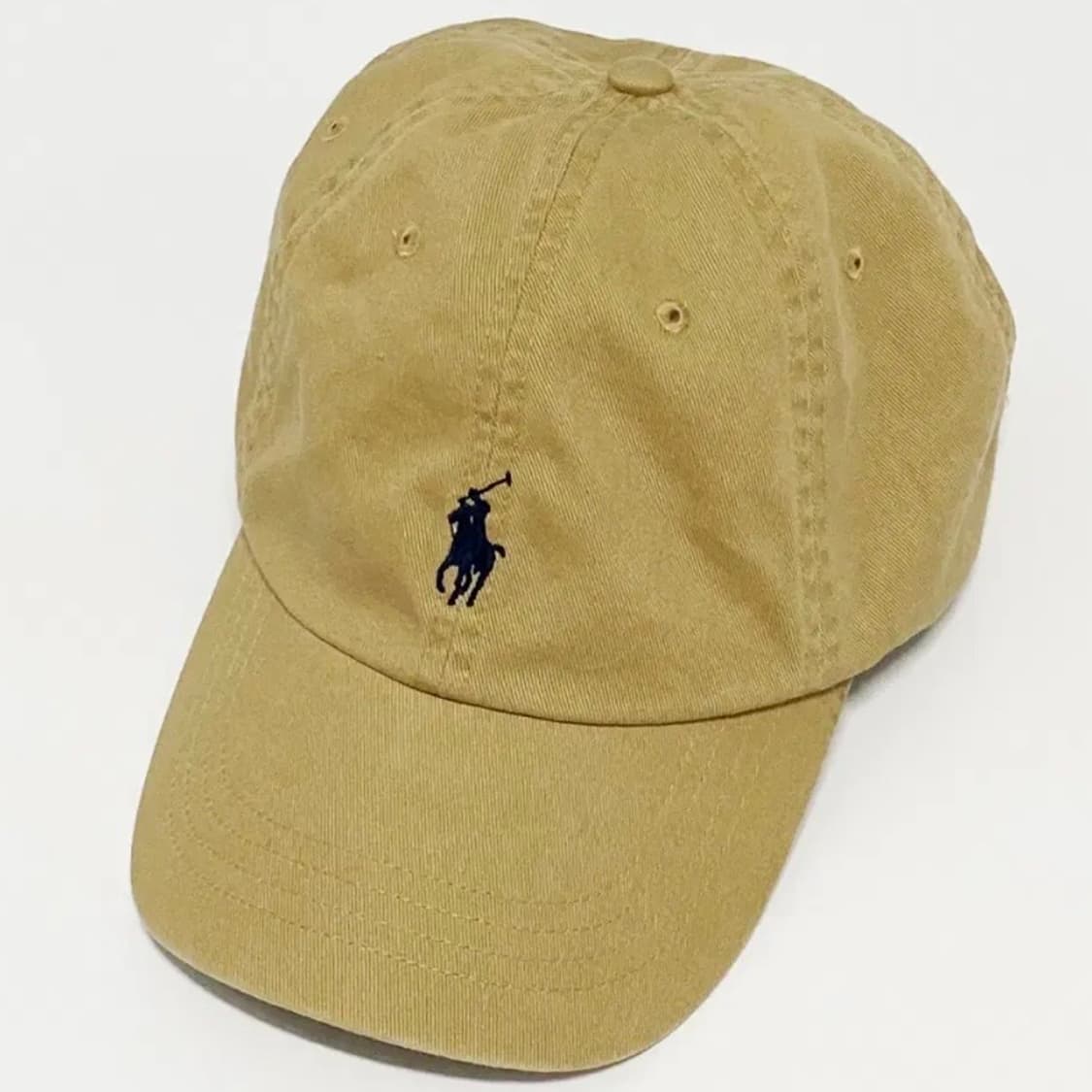 [정품] POLO 폴로 랄프로렌 포니자수 베이지컬러 치노코튼 볼캡 상품이미지3