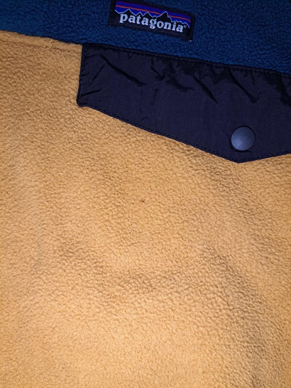 15FW 파타고니아 신칠라 스냅-T 블루/머스타드 상품이미지6