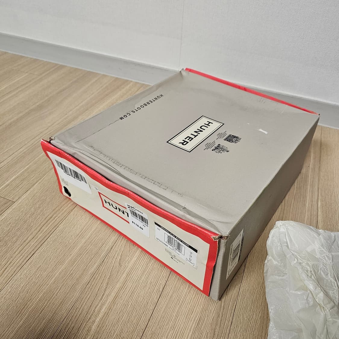 280 새제품) 헌터 플레이 쇼트 레인 부츠 장화 방한화 블랙 상품이미지7